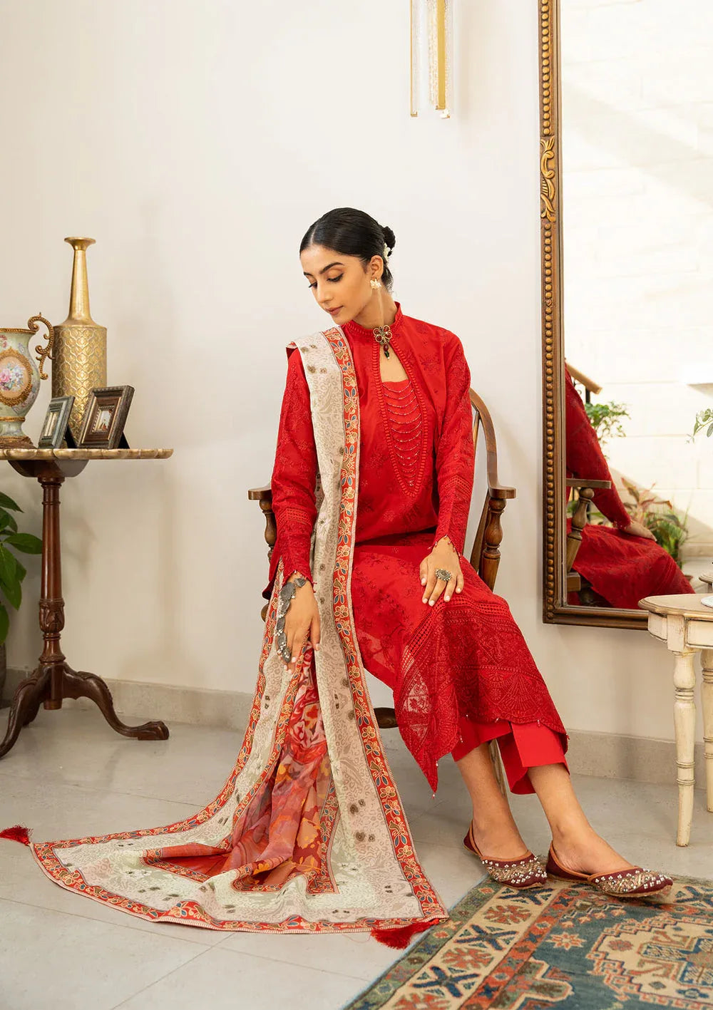 Aik Atelier | Samah Lawn 24 | LOOK 08 - Aqsa Fabrics