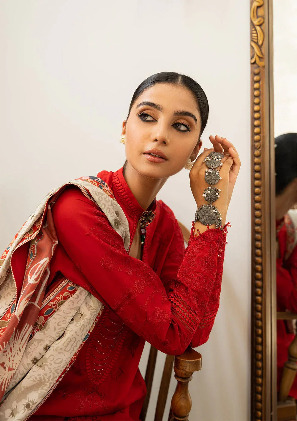 Aik Atelier | Samah Lawn 24 | LOOK 08 - Aqsa Fabrics