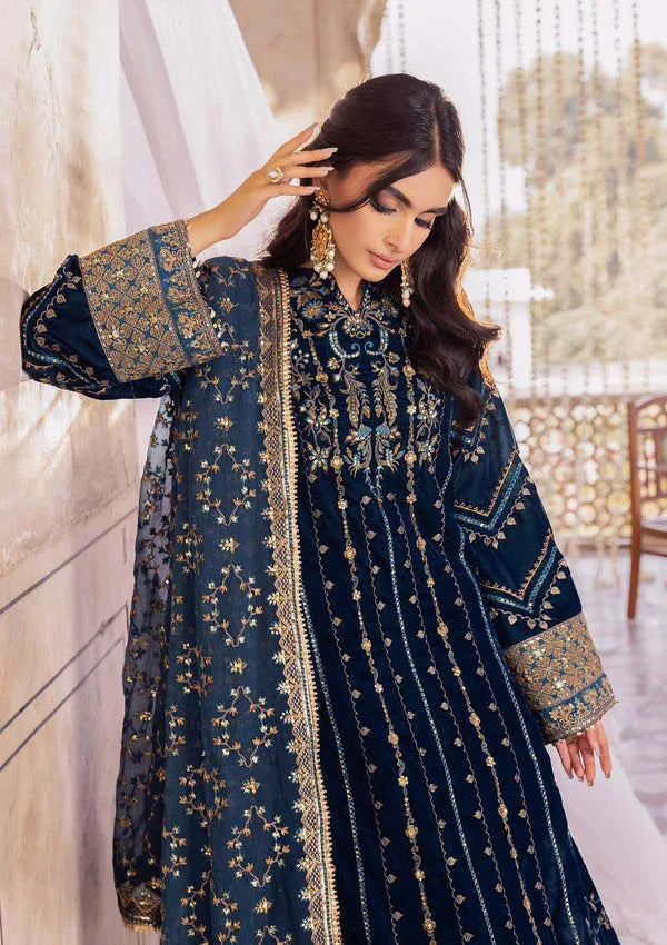 Aik Atelier | Luxury Velvet 25 | BAAGH - LOOK 01 - Aqsa Fabrics