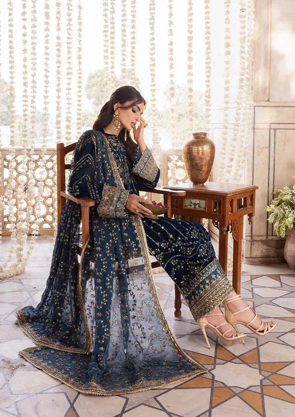 Aik Atelier | Luxury Velvet 25 | BAAGH - LOOK 01 - Aqsa Fabrics