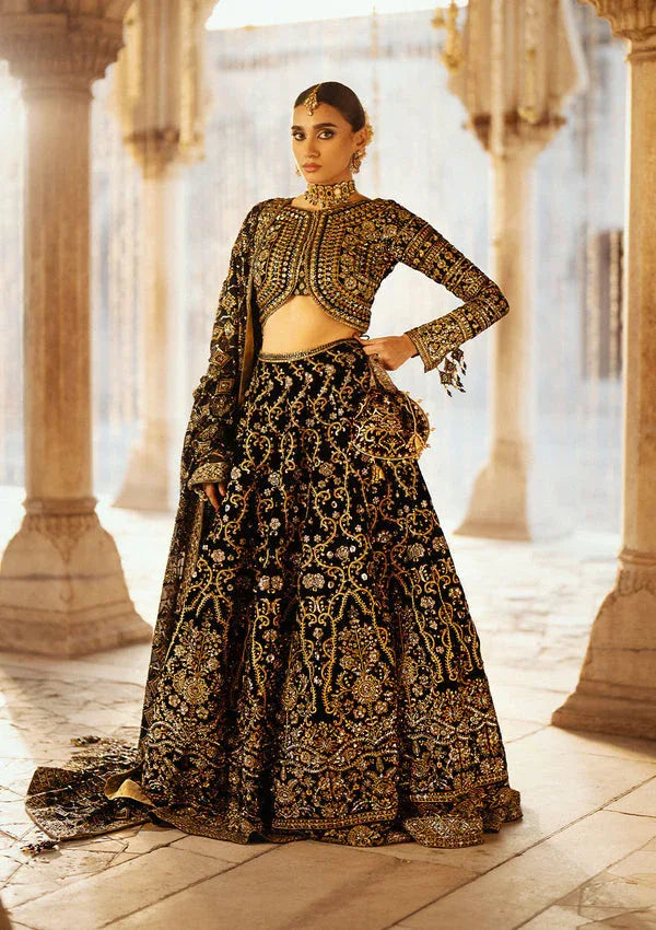 Aik Atelier | Dastoor Velvet 24 | DASTOOR - LOOK 01 - Aqsa Fabrics