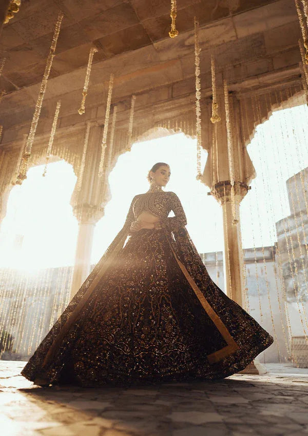 Aik Atelier | Dastoor Velvet 24 | DASTOOR - LOOK 01 - Aqsa Fabrics