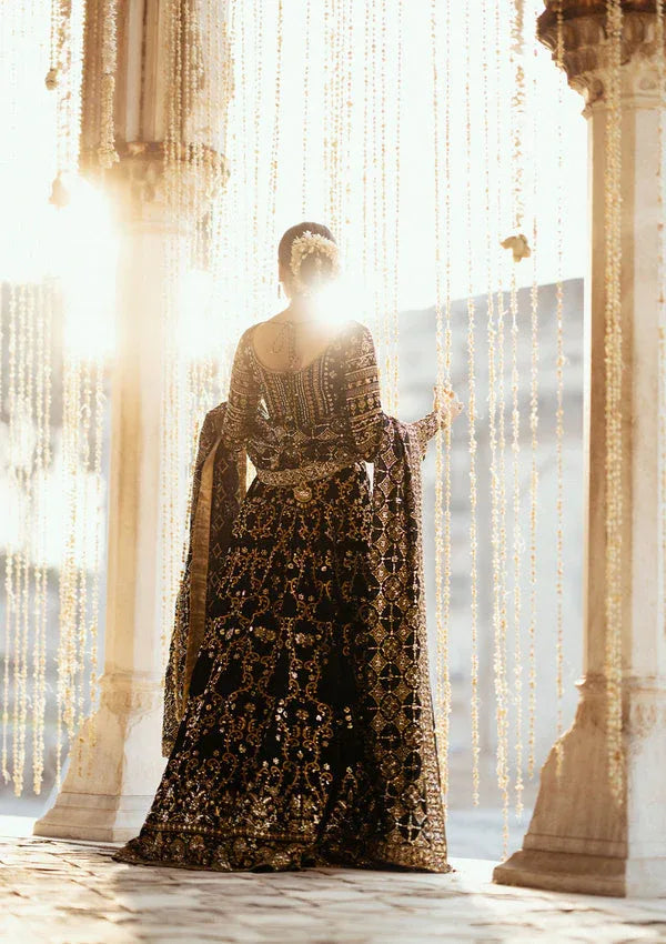 Aik Atelier | Dastoor Velvet 24 | DASTOOR - LOOK 01 - Aqsa Fabrics