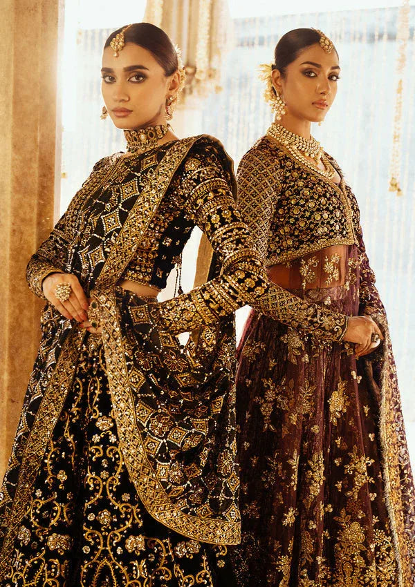 Aik Atelier | Dastoor Velvet 24 | DASTOOR - LOOK 01 - Aqsa Fabrics