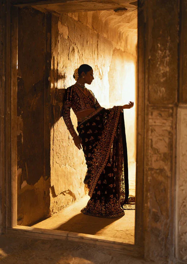 Aik Atelier | Dastoor Velvet 24 | DASTOOR - LOOK 04 - Aqsa Fabrics