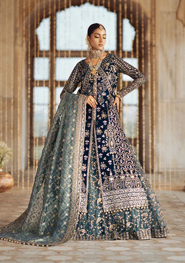 Aik Atelier | Dastoor Velvet 24 | DASTOOR - LOOK 05 - Aqsa Fabrics