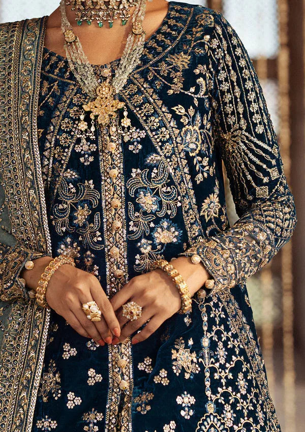 Aik Atelier | Dastoor Velvet 24 | DASTOOR - LOOK 05 - Aqsa Fabrics