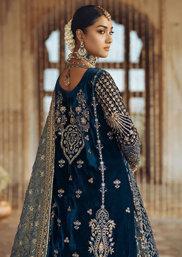 Aik Atelier | Dastoor Velvet 24 | DASTOOR - LOOK 05 - Aqsa Fabrics