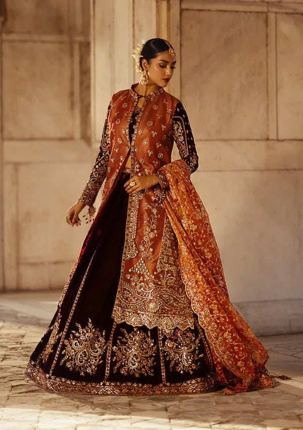 Aik Atelier | Dastoor Velvet 24 | DASTOOR - LOOK 06 - Aqsa Fabrics