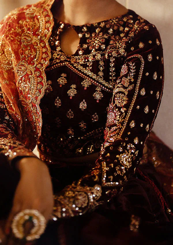 Aik Atelier | Dastoor Velvet 24 | DASTOOR - LOOK 06 - Aqsa Fabrics