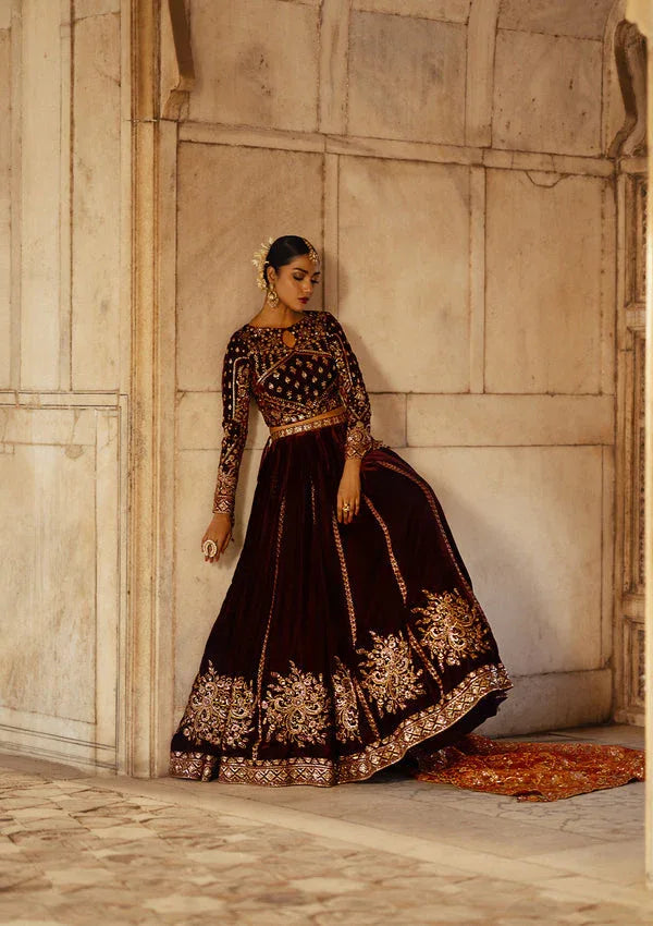 Aik Atelier | Dastoor Velvet 24 | DASTOOR - LOOK 06 - Aqsa Fabrics