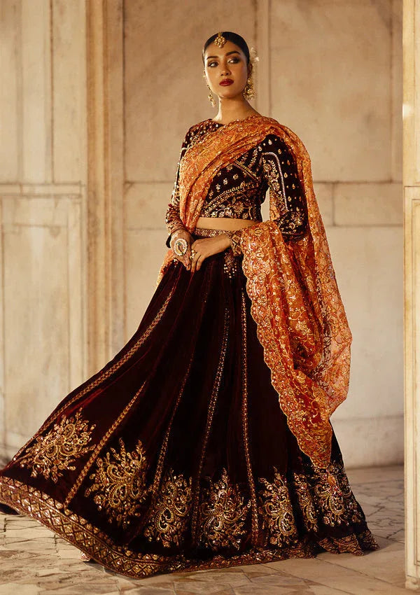 Aik Atelier | Dastoor Velvet 24 | DASTOOR - LOOK 06 - Aqsa Fabrics