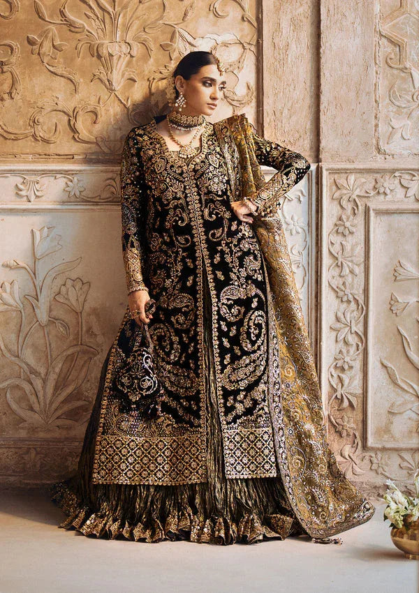Aik Atelier | Dastoor Velvet 24 | DASTOOR - LOOK 08 - Aqsa Fabrics