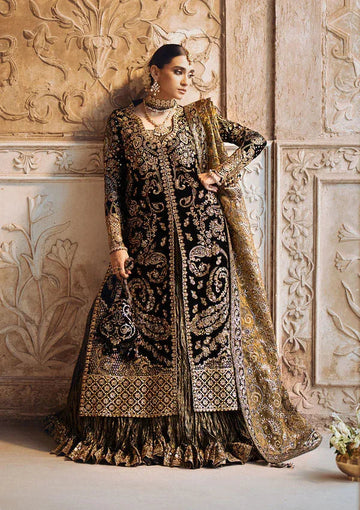 Aik Atelier | Dastoor Velvet 24 | DASTOOR - LOOK 08 - Aqsa Fabrics