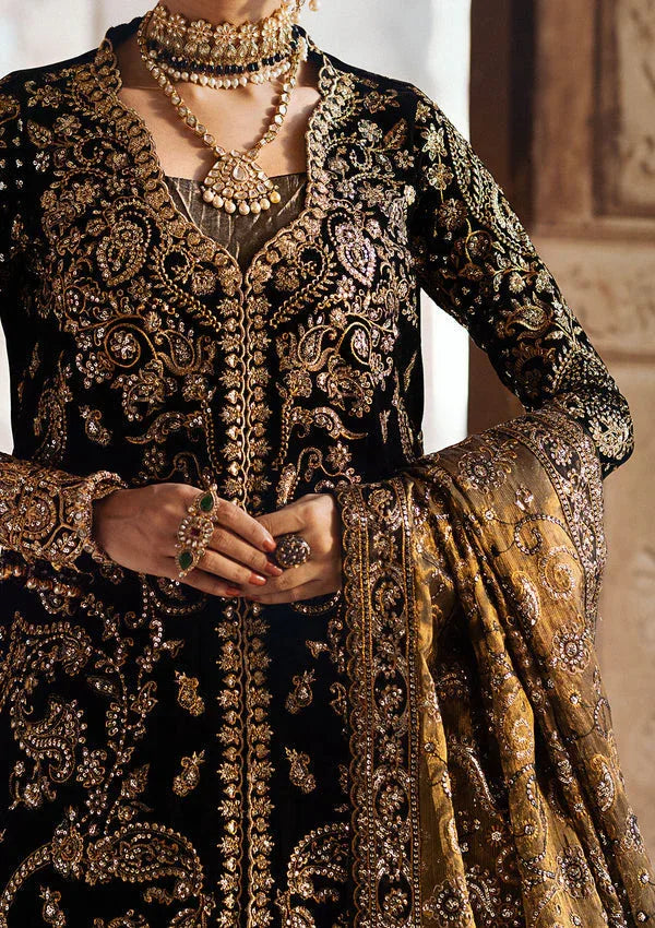 Aik Atelier | Dastoor Velvet 24 | DASTOOR - LOOK 08 - Aqsa Fabrics