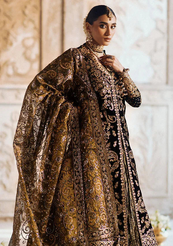 Aik Atelier | Dastoor Velvet 24 | DASTOOR - LOOK 08 - Aqsa Fabrics