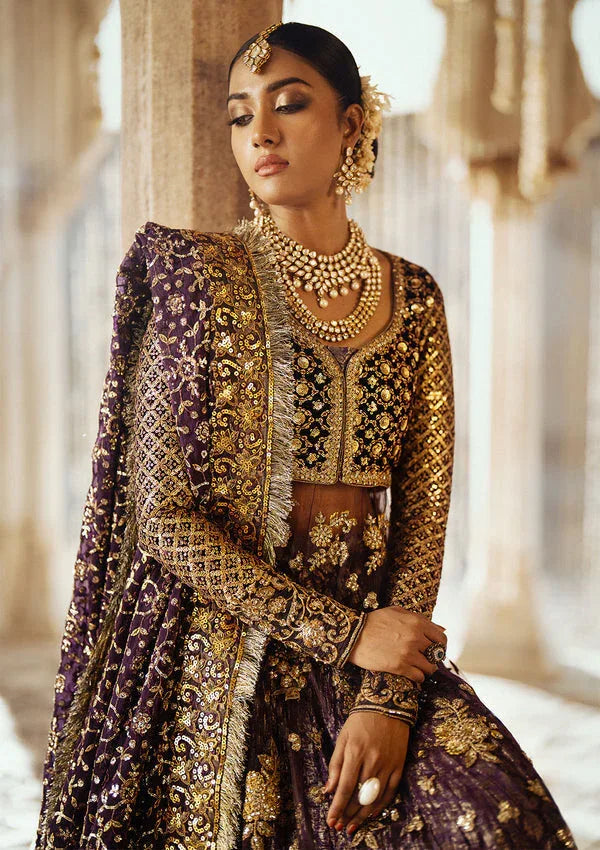 Aik Atelier | Dastoor Velvet 24 | DASTOOR - LOOK 10 - Aqsa Fabrics