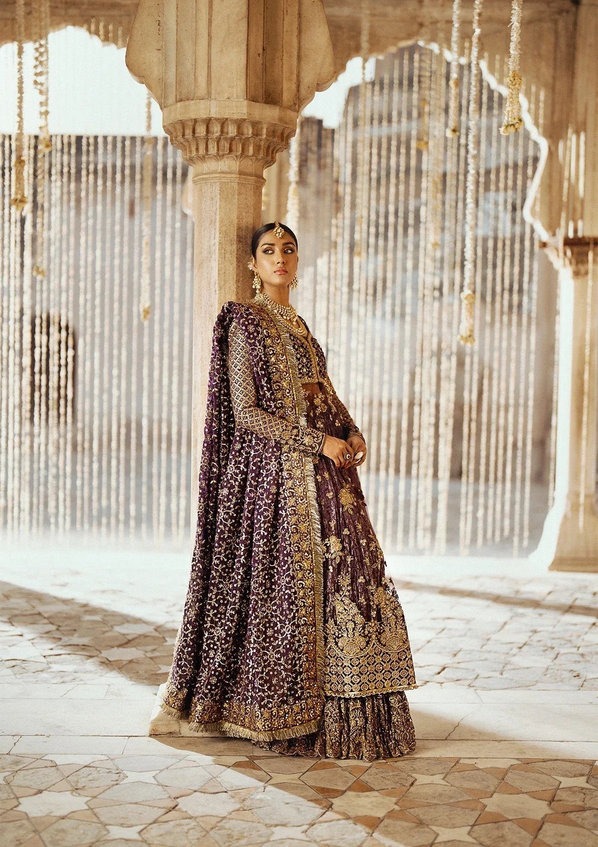 Aik Atelier | Dastoor Velvet 24 | DASTOOR - LOOK 10 - Aqsa Fabrics
