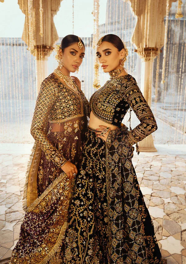 Aik Atelier | Dastoor Velvet 24 | DASTOOR - LOOK 10 - Aqsa Fabrics