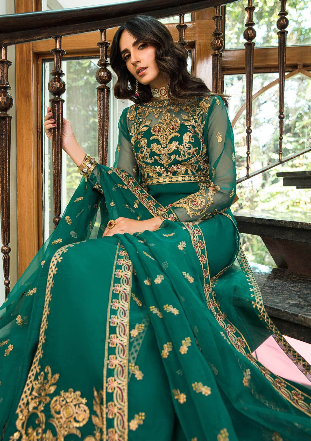 Aik Atelier | Formals Collection | GLOSSIER - LOOK 01 - Aqsa Fabrics