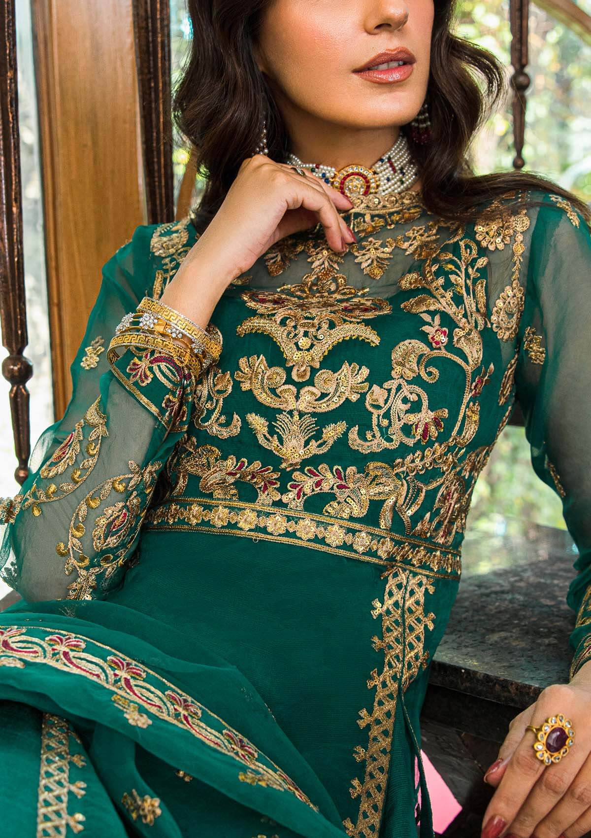 Aik Atelier | Formals Collection | GLOSSIER - LOOK 01 - Aqsa Fabrics