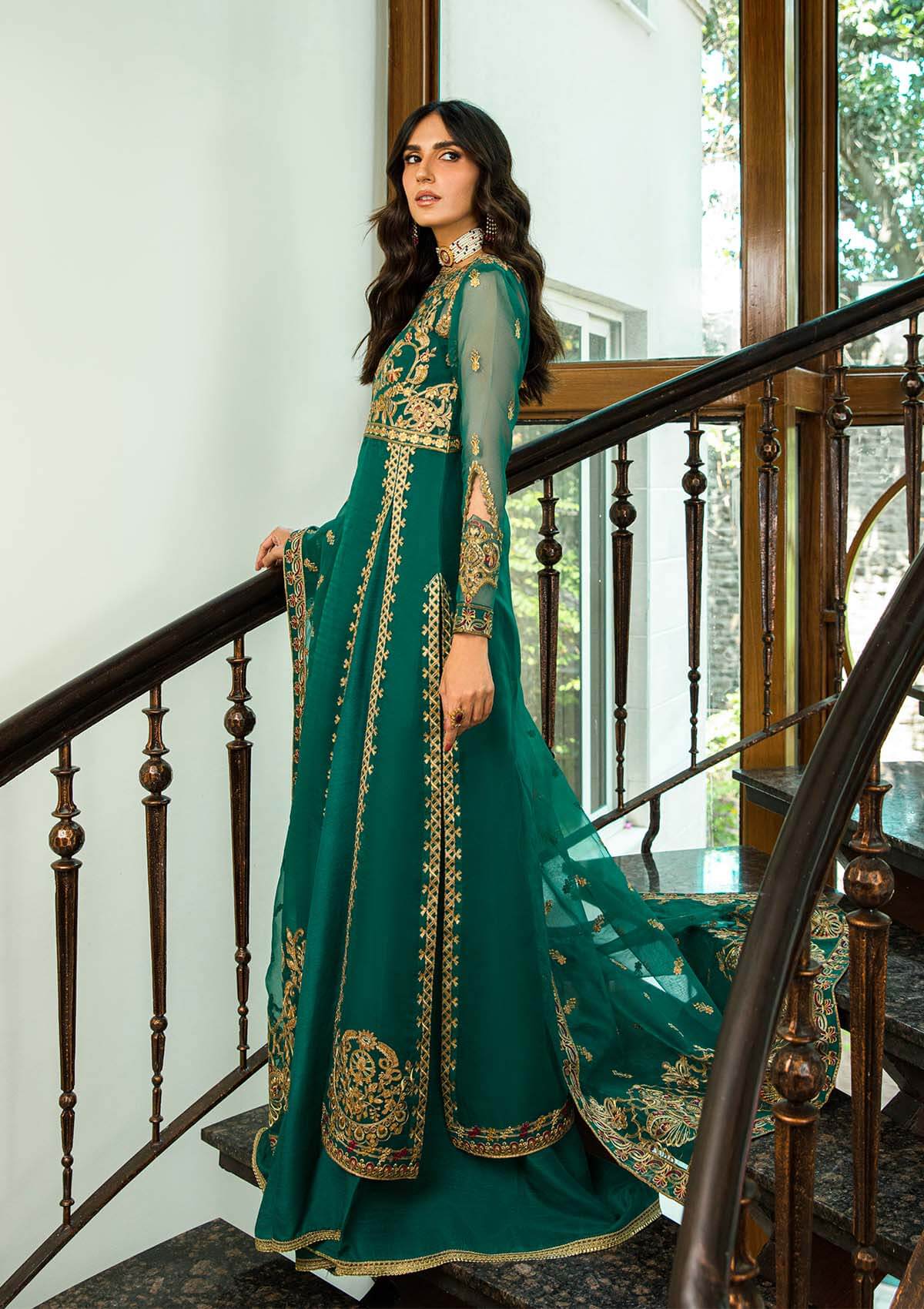 Aik Atelier | Formals Collection | GLOSSIER - LOOK 01 - Aqsa Fabrics