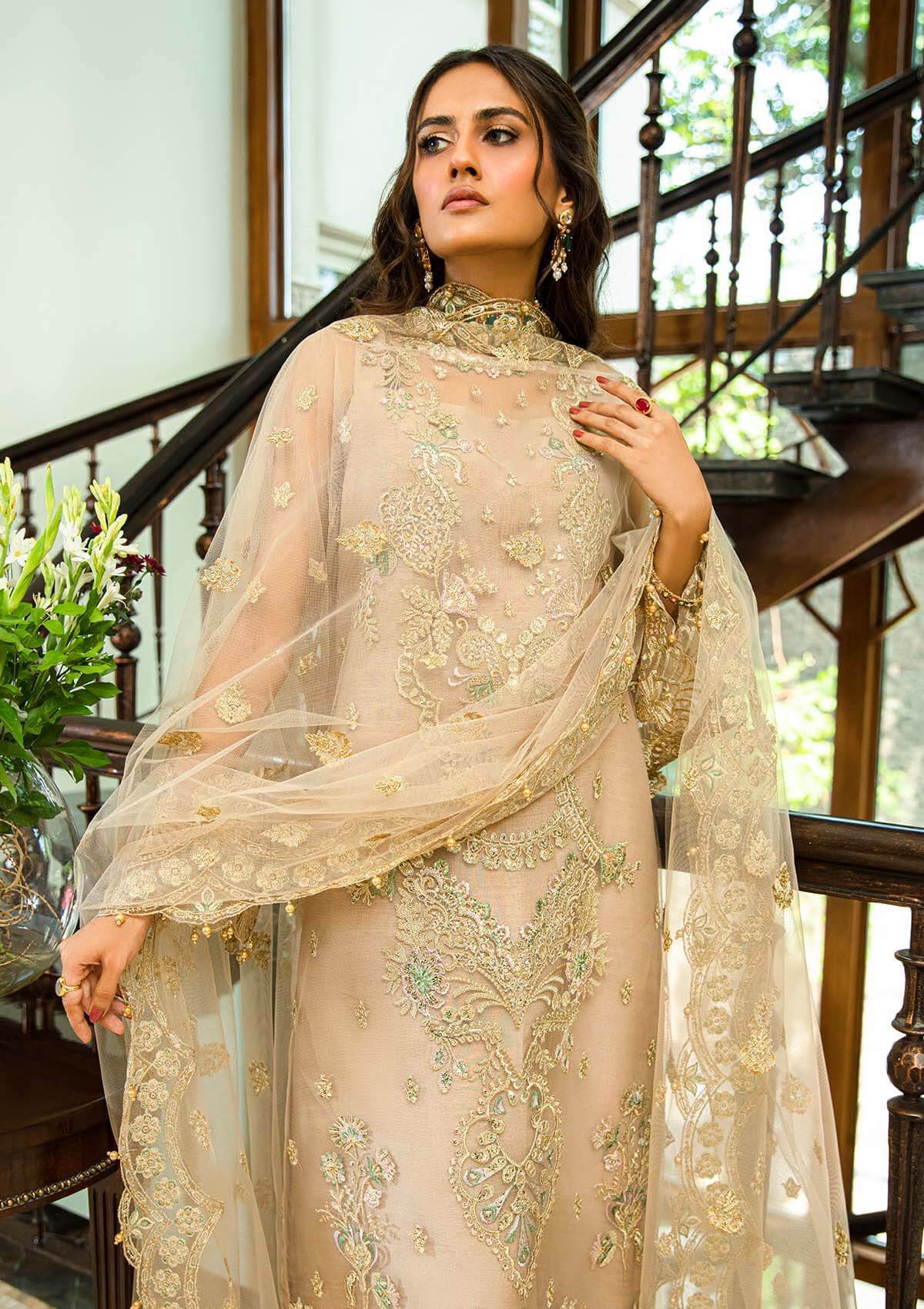 Aik Atelier | Formals Collection | GLOSSIER - LOOK 02 - Aqsa Fabrics