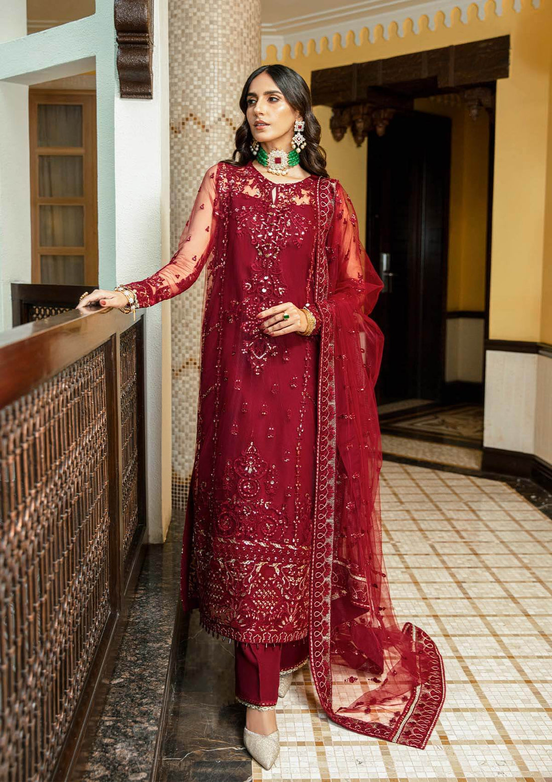 Aik Atelier | Formals Collection | GLOSSIER - LOOK 03 - Aqsa Fabrics