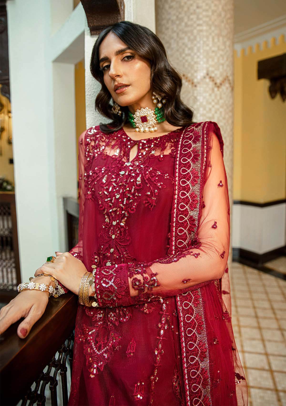 Aik Atelier | Formals Collection | GLOSSIER - LOOK 03 - Aqsa Fabrics