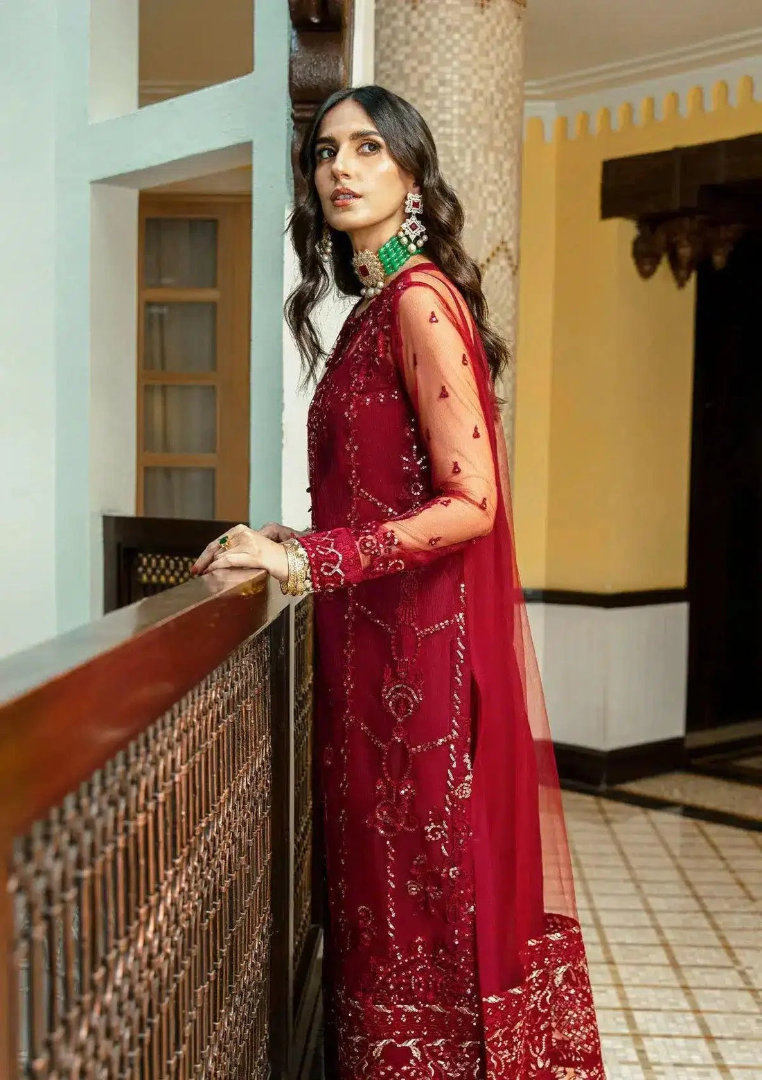 Aik Atelier | Formals Collection | GLOSSIER - LOOK 03 - Aqsa Fabrics