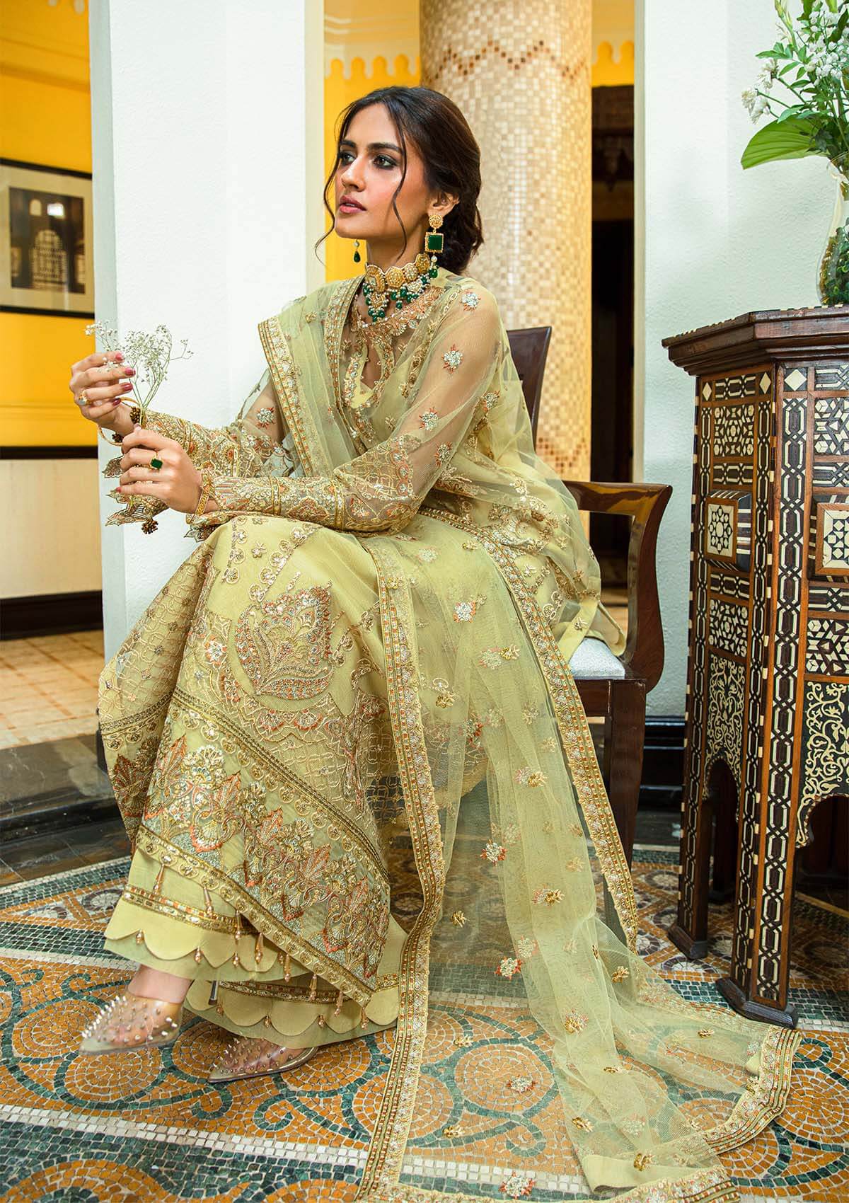 Aik Atelier | Formals Collection | GLOSSIER - LOOK 05 - Aqsa Fabrics