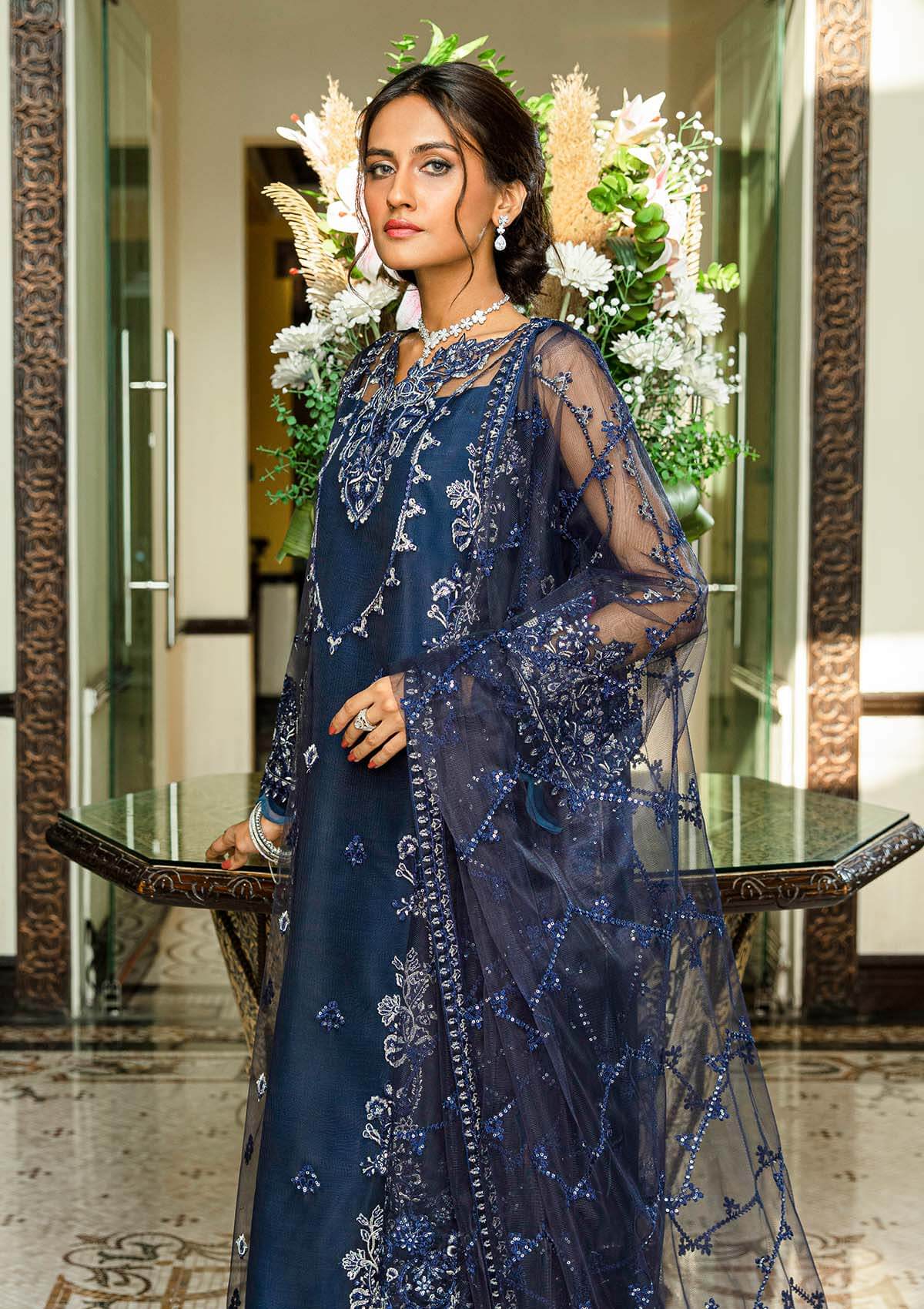 Aik Atelier | Formals Collection | GLOSSIER - LOOK 06 - Aqsa Fabrics