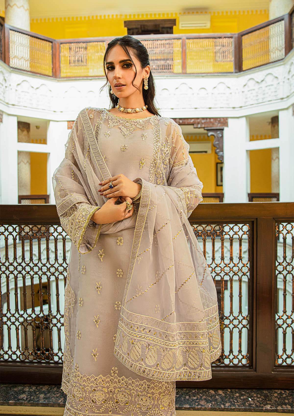 Aik Atelier | Formals Collection | GLOSSIER - LOOK 07 - Aqsa Fabrics