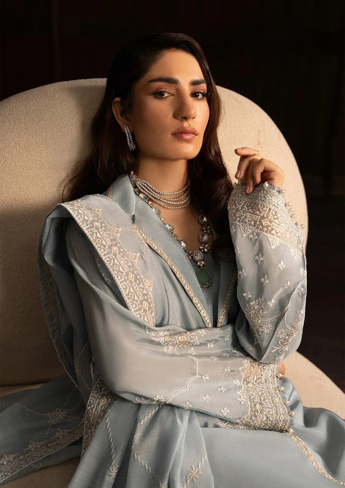 Aik Atelier | Lady Aik 25 | LOOK 05 - Aqsa Fabrics