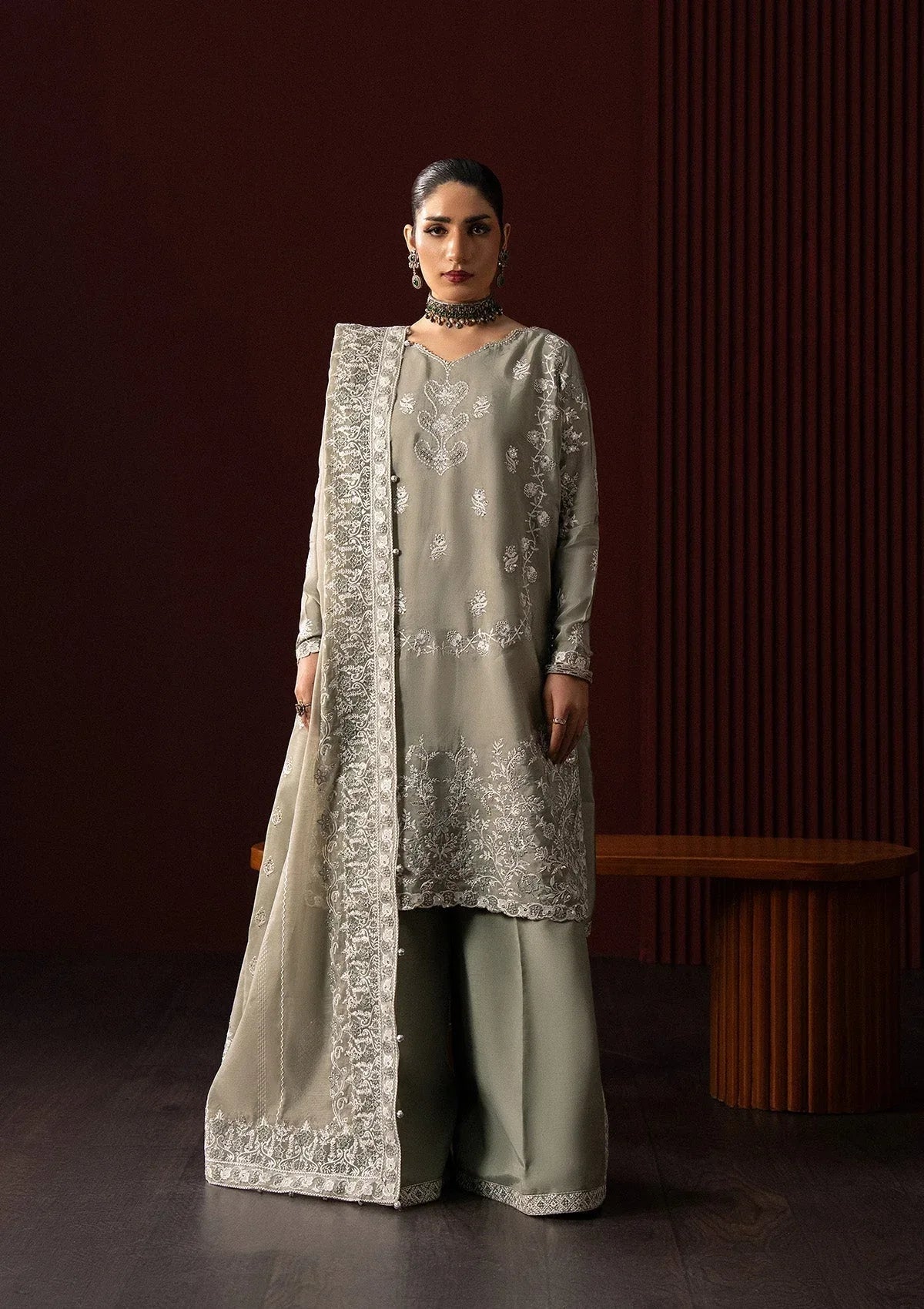 Aik Atelier | Lady Aik 25 | LOOK 06 - Aqsa Fabrics