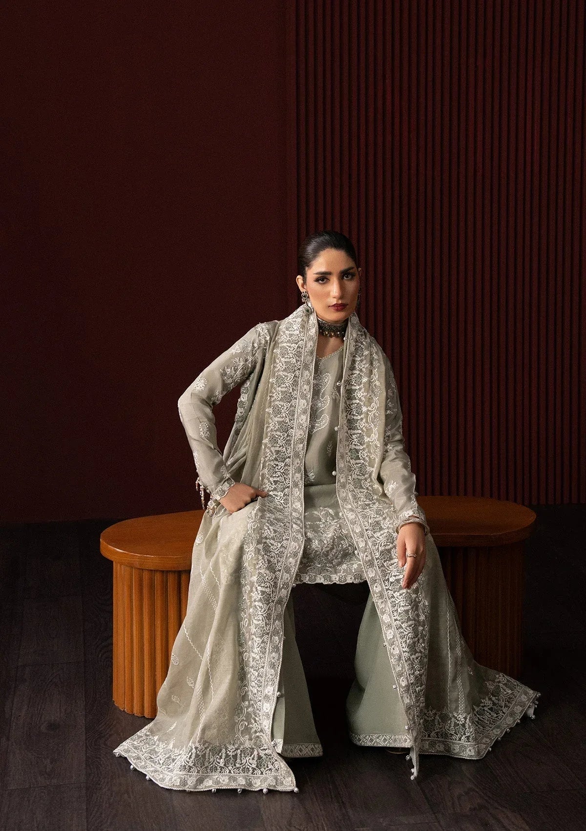 Aik Atelier | Lady Aik 25 | LOOK 06 - Aqsa Fabrics