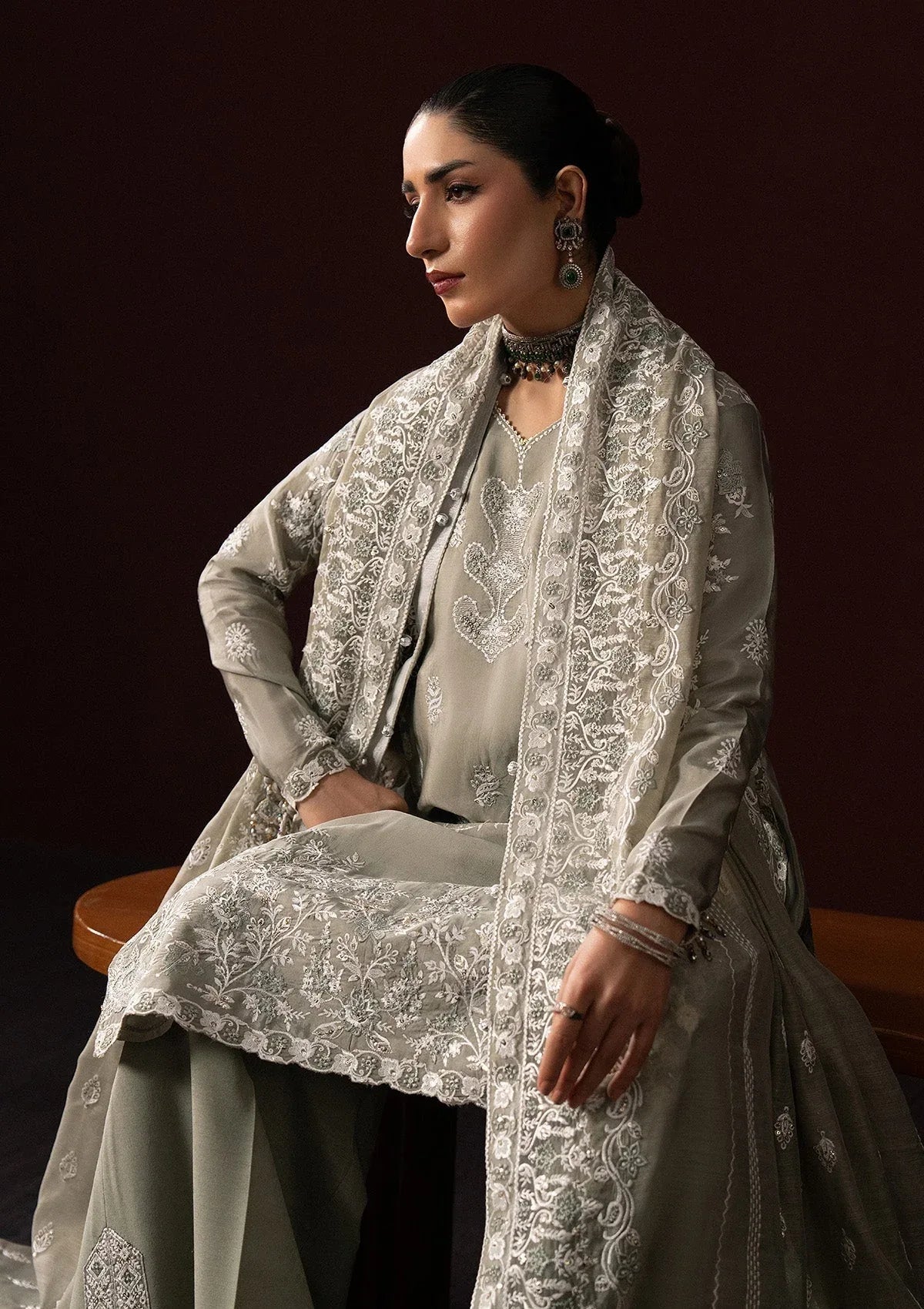 Aik Atelier | Lady Aik 25 | LOOK 06 - Aqsa Fabrics