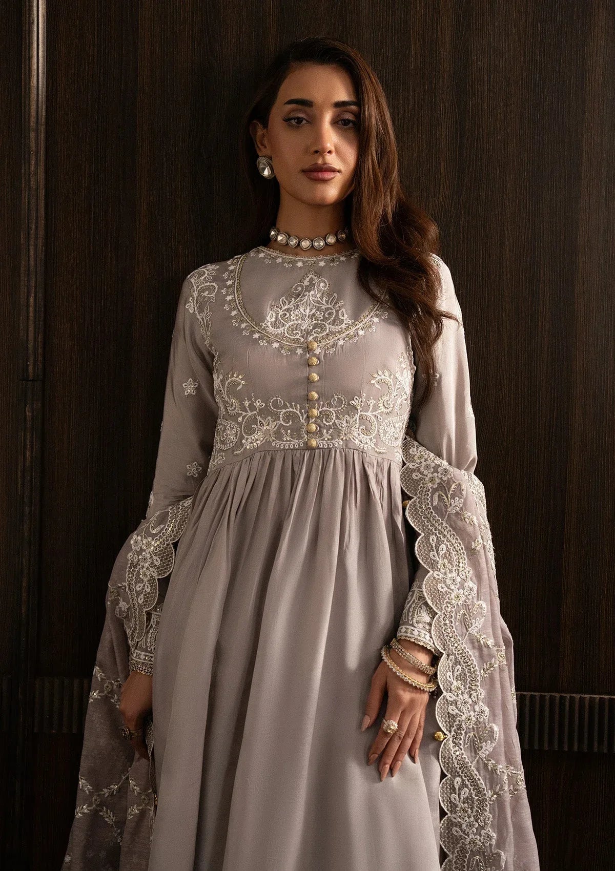 Aik Atelier | Lady Aik 25 | LOOK 07 - Aqsa Fabrics