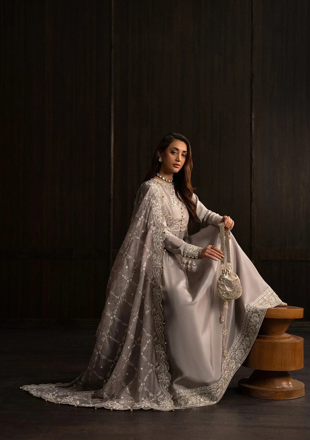 Aik Atelier | Lady Aik 25 | LOOK 07 - Aqsa Fabrics