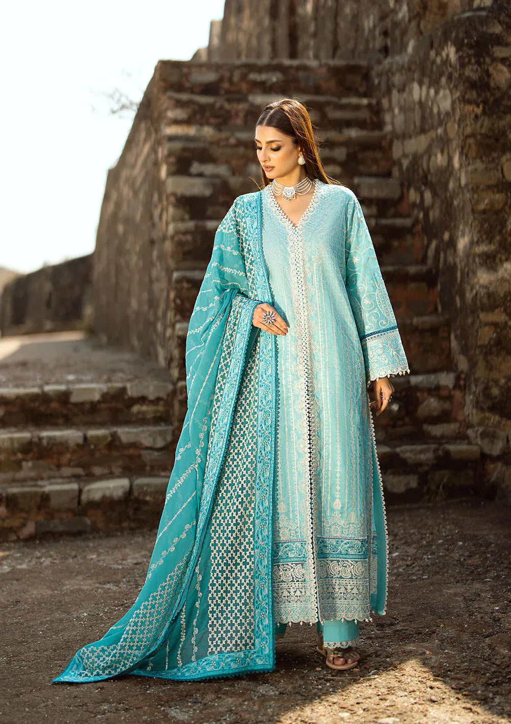 Aik Atelier | Pardes Lawn 24 | LOOK 03 - Aqsa Fabrics