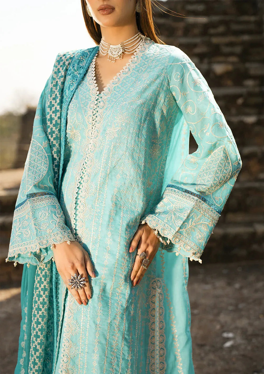 Aik Atelier | Pardes Lawn 24 | LOOK 03 - Aqsa Fabrics