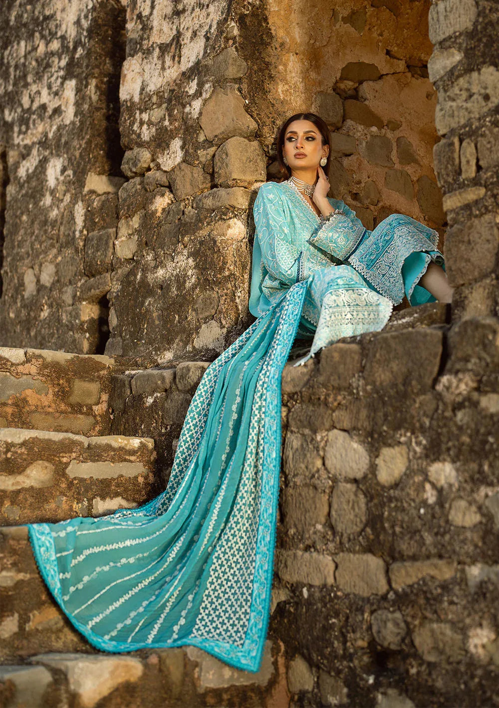 Aik Atelier | Pardes Lawn 24 | LOOK 03 - Aqsa Fabrics