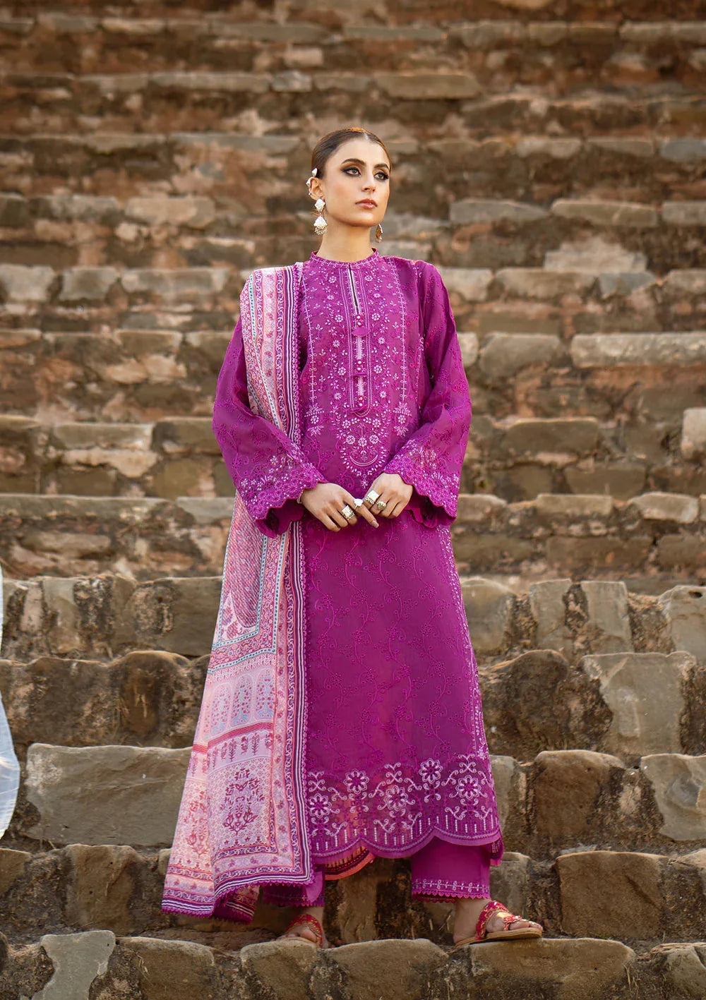 Aik Atelier | Pardes Lawn 24 | LOOK 04 - Aqsa Fabrics
