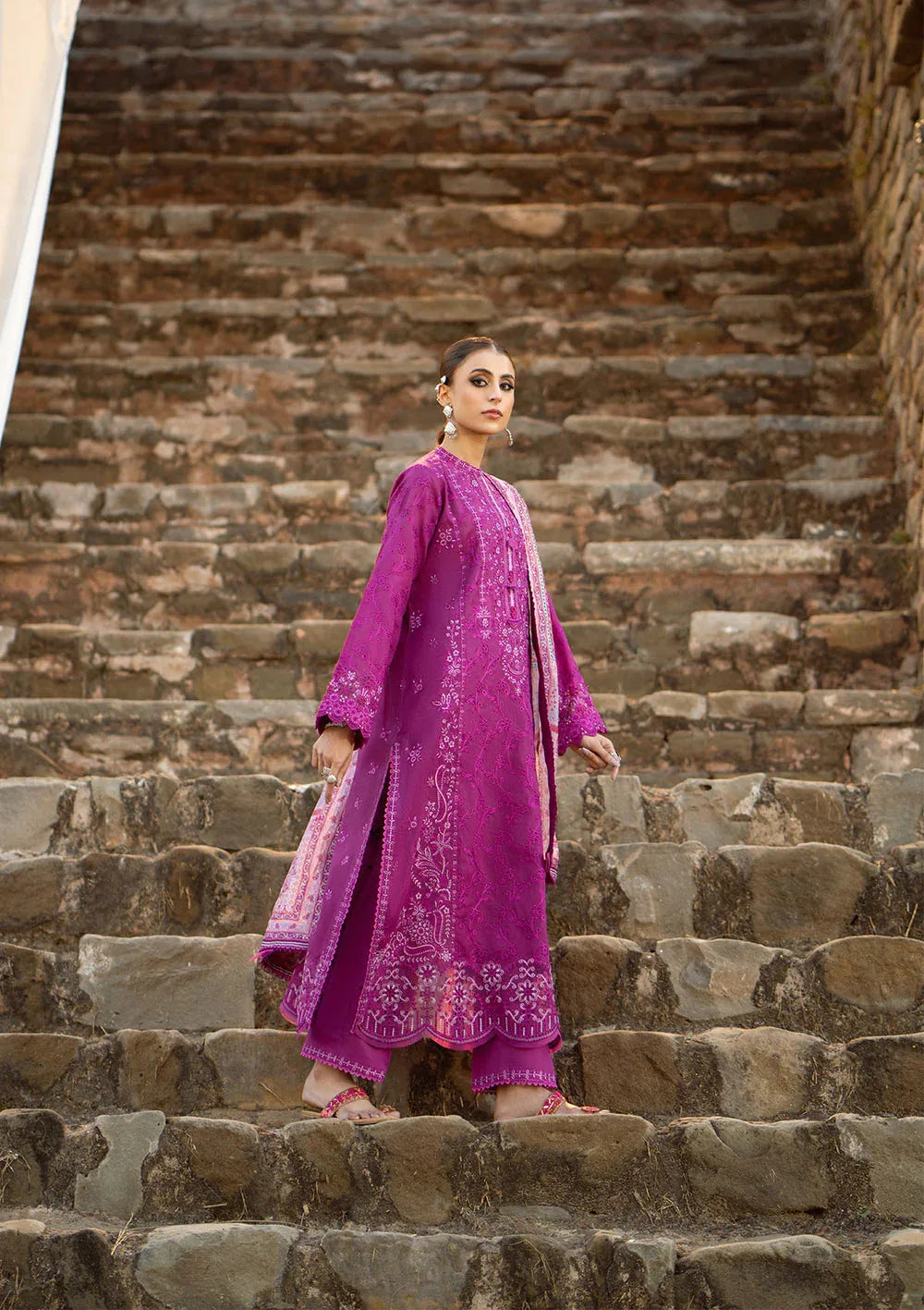 Aik Atelier | Pardes Lawn 24 | LOOK 04 - Aqsa Fabrics