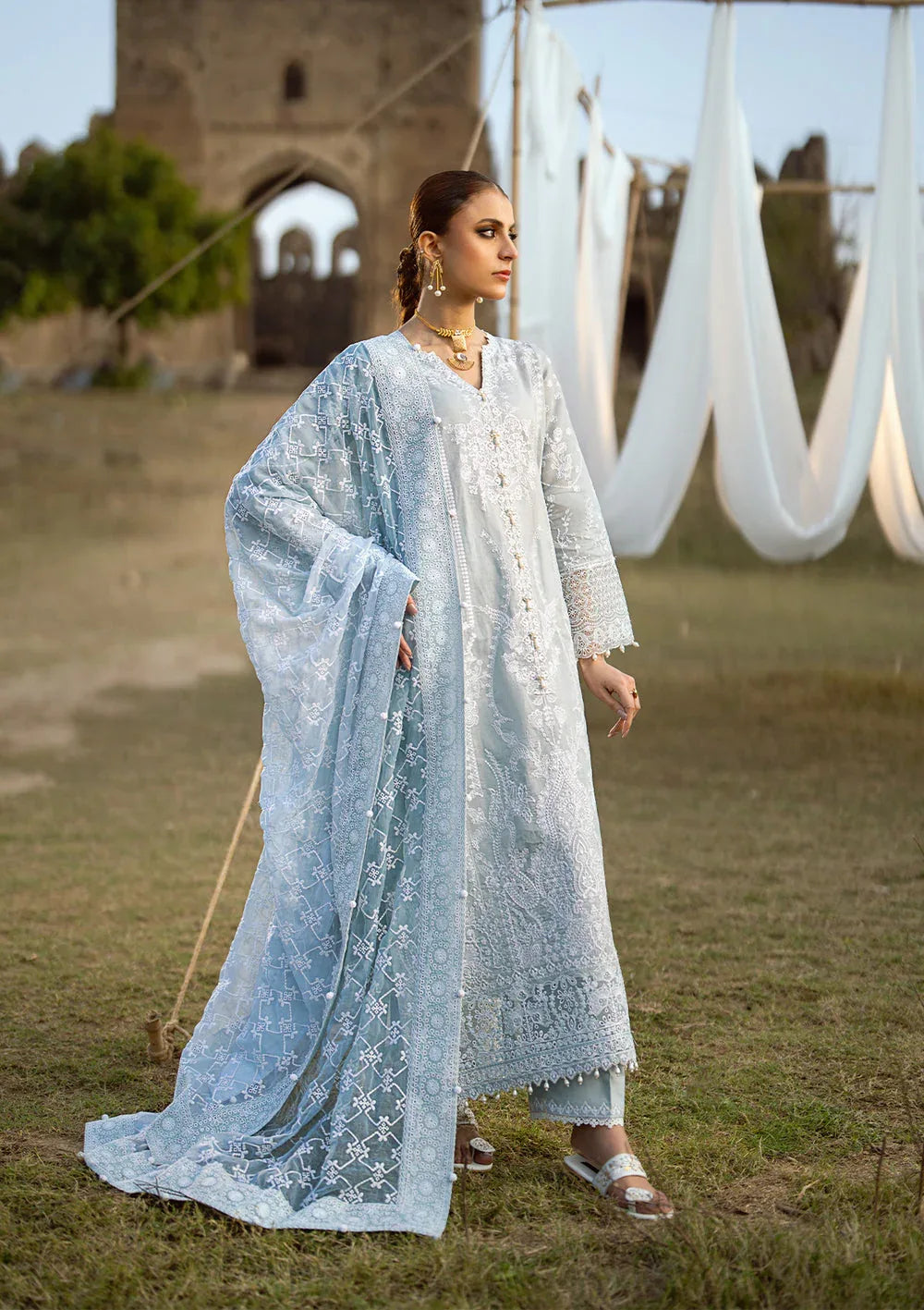 Aik Atelier | Pardes Lawn 24 | LOOK 05 - Aqsa Fabrics