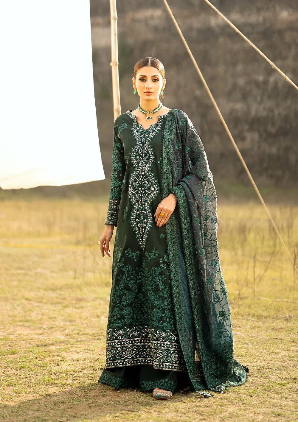 Aik Atelier | Pardes Lawn 24 | LOOK 10 - Aqsa Fabrics