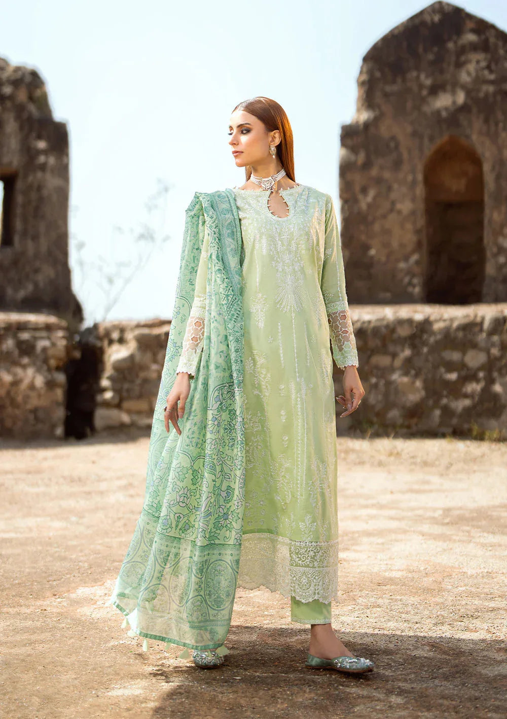 Aik Atelier | Pardes Lawn 24 | LOOK 02 - Aqsa Fabrics