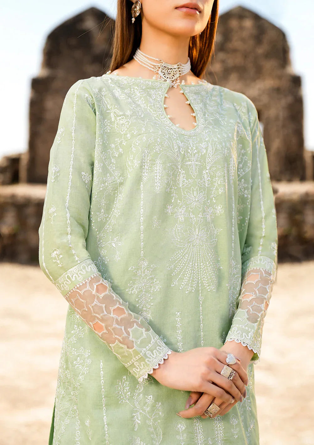 Aik Atelier | Pardes Lawn 24 | LOOK 02 - Aqsa Fabrics
