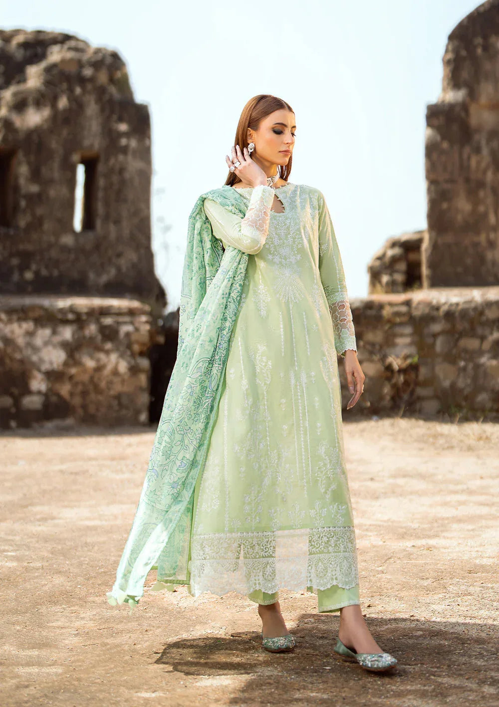 Aik Atelier | Pardes Lawn 24 | LOOK 02 - Aqsa Fabrics