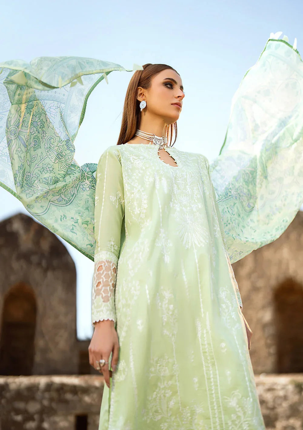 Aik Atelier | Pardes Lawn 24 | LOOK 02 - Aqsa Fabrics